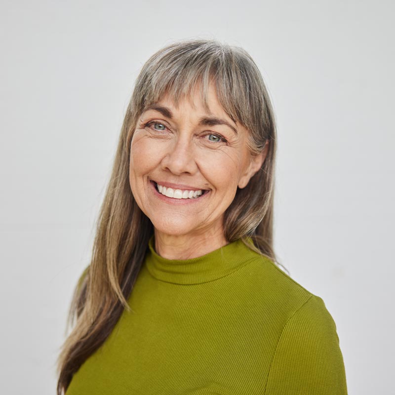Mature woman smiling